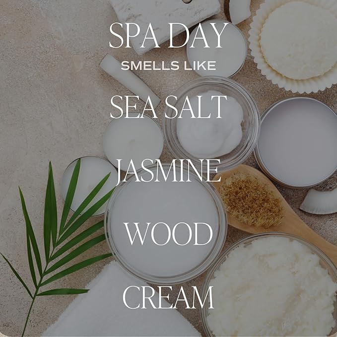 Sweet Water Decor Spa Reed Diffuser Set - Sea Salt, Wood, and Cream Scented Reed Diffuser for Home - Home Freshener Diffuser with Sticks - Long Lasting Fragrance, Made in The USA - Bloomnest