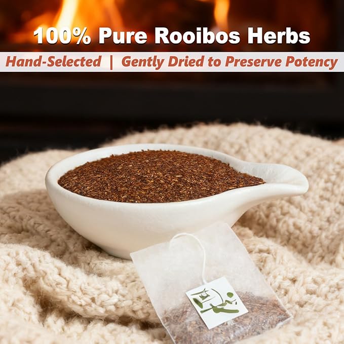 TEARELAE - Rooibos Tea Bags, 40 Count - Premium Natural Rooibos Red Tea - Caffeine-Free Herbal Tea from South Africa - Non-GMO - Perfect for Relaxation & Comfort - Bloomnest