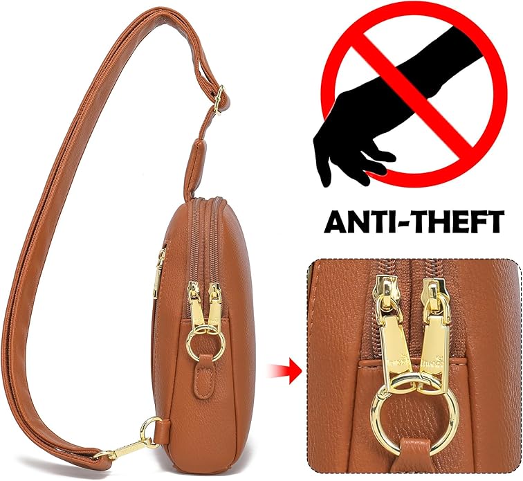 INICAT Small Sling Bag for Women Everyday & Travel Crossbody Bags Lightweight Cross Body Purses Vegan Leather - Bloomnest