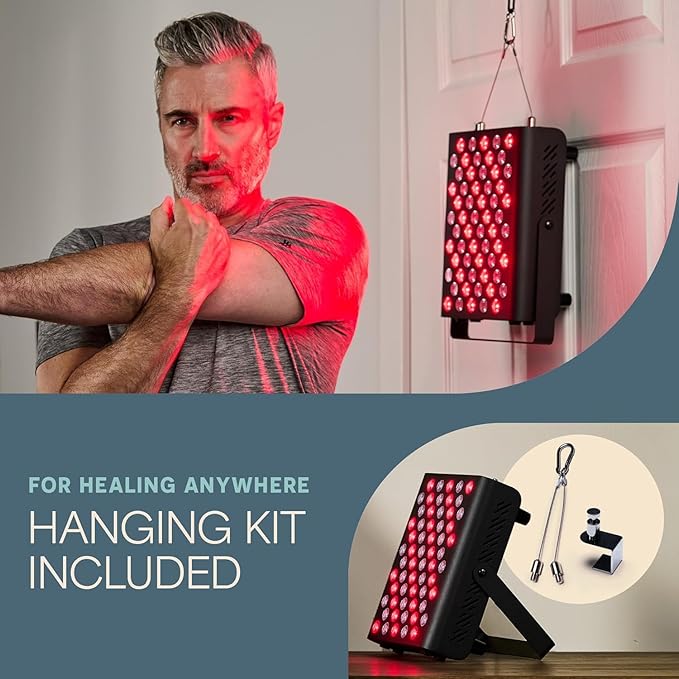 LifePro Red Light Therapy for Body Panel - 90 & 120 Dual Chip LEDs - 660nm & 850nm Near Infrared Full Body Red light Therapy Panel - For Daily Wellness & Comfort -Includes Hanging Kit and Eyewear Lifepro