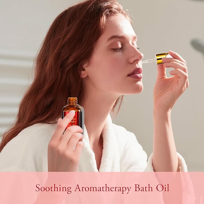 Gifts for Women,15Pcs Rose Amber Bath Relaxing Spa Gift Basket for Her, Mom, Sister, Female Friends, Daughter,Unique Bath Gift Set Idea for Women Who Have Everything, Mothers Day Gifts for Mom - Bloomnest