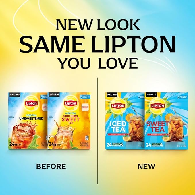 Lipton Iced Tea K-Cups, Unsweetened Black Iced Tea, 24 K-Cup Pods - Bloomnest