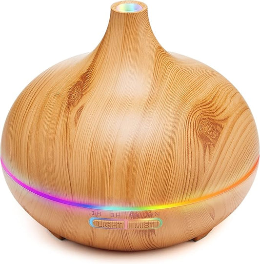Aroma Diffuser for Essential Oil Large Room,Office Essential Oil Diffusers for Home Kids, Cool Mist humidifier for Bedroom Quiet with Ambient Light,Waterless Auto Off Aromatherapy, 1 count, pack of 1 - Bloomnest