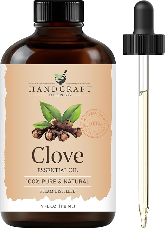 Handcraft Blends Clove Essential Oil – Huge 4 Fl Oz – 100% Pure and Natural – Premium Grade Essential Oil for Diffuser and Aromatherapy, Skin, Massage, Candle and Soap Making Fragrance - Bloomnest