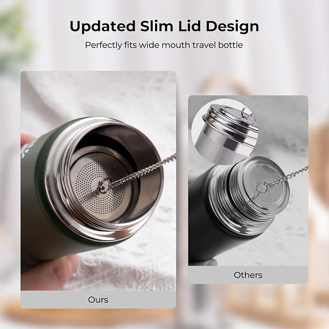 2 Pack Reinmoson Large Tea Infuser for Loose Tea & Spice Infuser for Cooking, Extra Fine Mesh Large Tea Strainers, 304 Stainless Steel Loose Leaf Tea Steeper for Black Tea, Rooibos, etc - Bloomnest