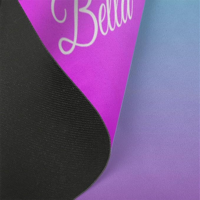 Custom Name Yoga Mat,Personalized Travel Yoga Exercise Mat,Non Slip,Perfect for Kids & Adults,Gradient Color E Series - Bloomnest