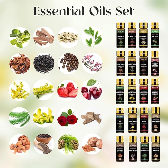 Essential Oil Set 80 Pcs - 100% Natural Essential Oils Kit-Perfect for Diffuser, Humidifier, Massage,Soap, Candle Bath Bombs Making, 80 * 5ML(0.17oz), Christmas Gift for Aromatherapy Lover - Bloomnest