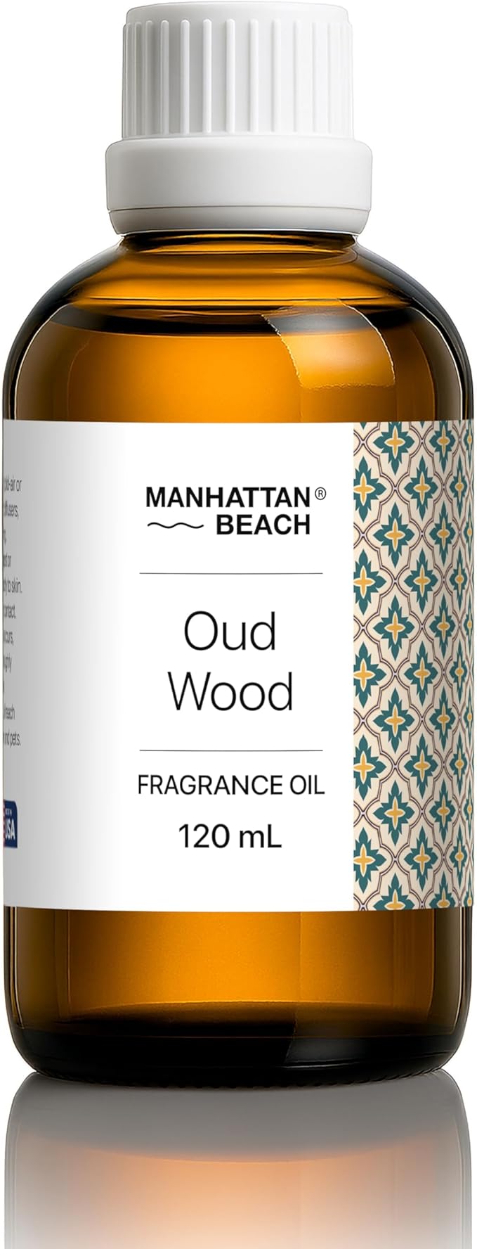 Manhattan Beach – Oud Wood, Diffuser Oil Inspired by Luxury Perfume - Fragrance Oil for Ultrasonic and Waterless Diffusers and Crafting - 120 mL, 4 fl oz Glass Bottle
