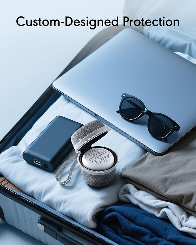 Portable Travel Case for FLOWTUNE Mini White Noise Sound Machine with Reinforced Zipper & Compact Design for On-The-Go (CASE ONLY) - Bloomnest