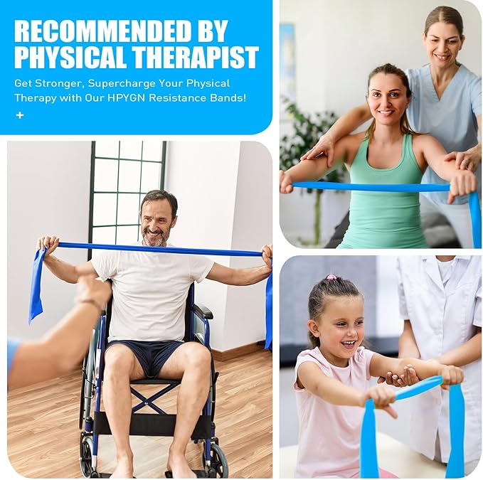 Resistance Bands, Exercise Bands, Physical Therapy Bands for Strength Training, Yoga, Pilates, Stretch Elastic Band with Different Strengths, Workout Bands for Home Gym - Bloomnest