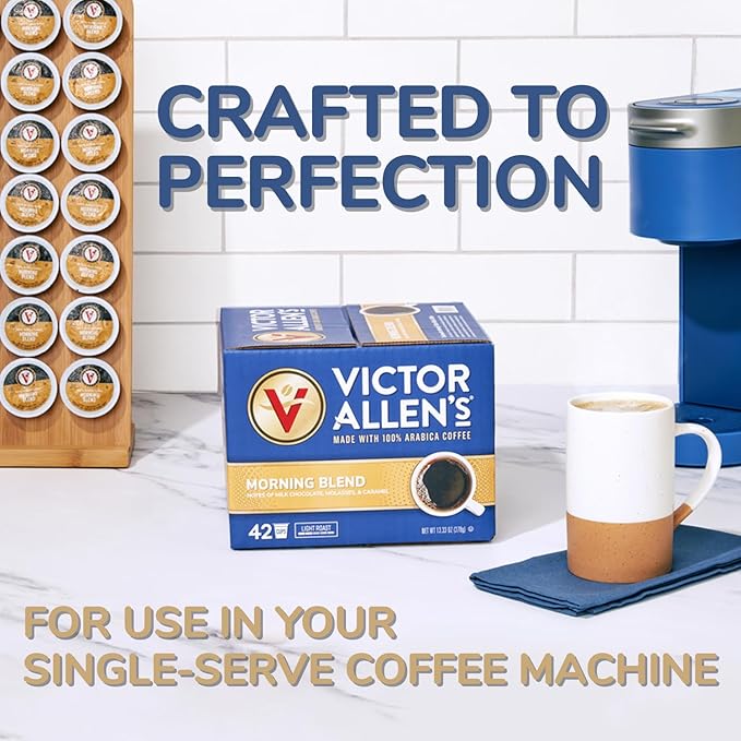 Victor Allen's Coffee Across America Variety Pack (Seattle Dark, New York Select, Chicago Blend, Las Vegas Roast), 96 Count, Single Serve Coffee Pods for Keurig K-Cup Brewers - Bloomnest