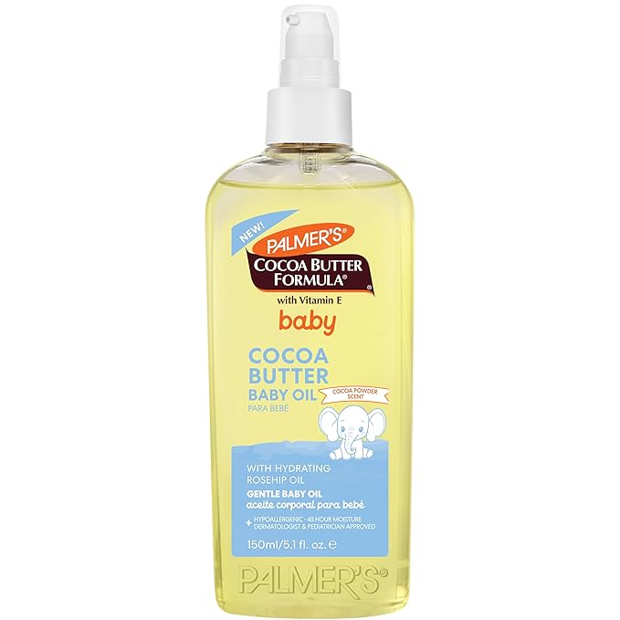 Palmer's Cocoa Butter Formula Gentle Baby Oil, 5.1 fl oz, Nourishing for Delicate Skin, Vitamin E Baby Essentials - Bloomnest