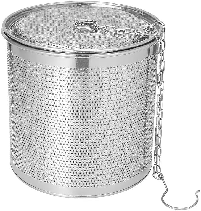 Stainless Steel Seasoning Strainer | Large Capacity Tea Mesh Tea Infuser Strainer with Extended Chain for Cooking Seasoning Filter - Bloomnest