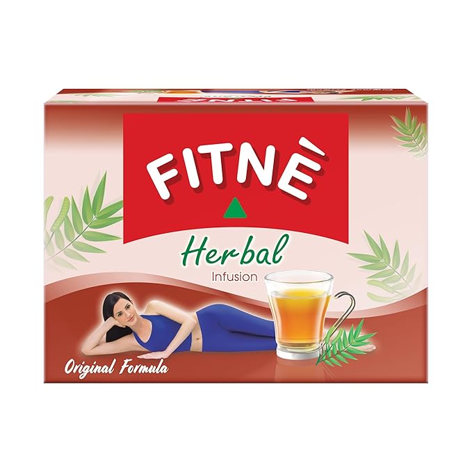 FITNE Original Herbal Tea Senna Infusion Healthy Wellness Beverage Natural Gentle Detox Cleanse No Calories Caffeine Free, 20 Tea Bags - Bloomnest