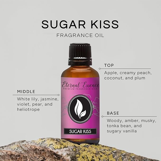 Eternal Essence Oils Sugar Kiss 30ml Premium Fragrance Oil - for Candle, Soap Making, Aromatherapy, Diffusers, Home Care, & Humidifiers EternalEssenceOils