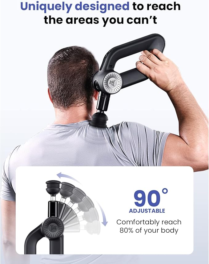 BOB AND BRAD D6 Pro Massage Gun Deep Tissue Percussion with 16mm Amplitude, Professional Muscle Massager for Athletes Pain Relief, Quiet Electric Back Massager, Gifts for Him - Bloomnest