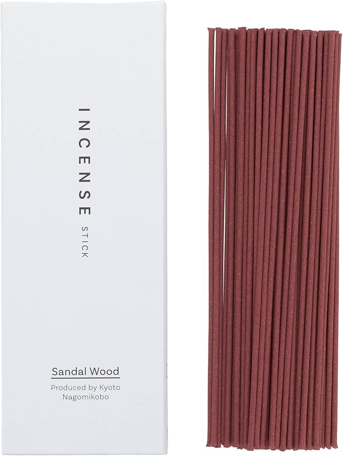 Kyoto Sandalwood Incense Sticks - Japanese Temple Aroma, Ideal for Relaxation & Meditation, Approx. 60 Sticks (0.044 Pounds) - Premium Quality Incense for Spiritual & Home Use incienso Nagomikobo - Bloomnest