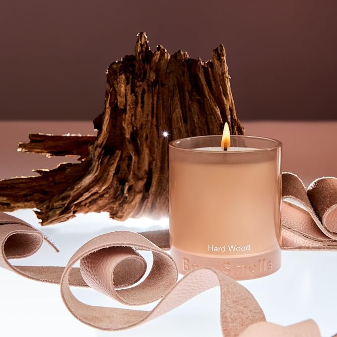 Boy Smells Hard Wood Leather Candle - 8.5 oz - Home Candle with Black Pepper, Leather and Cedarwood - Up to 50-Hour Burn - Cotton Wick - Bloomnest