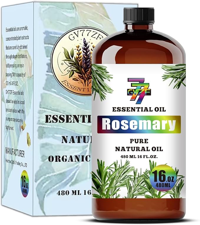 Rosemary Essential Oil (16 oz/480 ml) — Rosemary Oils for Aromatherapy, diffusers, humidifiers, Home fragrances, DIY Skin Care, Soap Making, DIY Candle, Yoga, and Meditation - Bloomnest