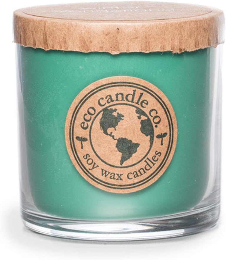 ECO CANDLE CO. Recycled Candle, Winter Wonderland, 6 oz. - Scents Of Pine, Spruce, & Fir - 100% Soy Wax, No Lead, Kraft Paper Label & Lid, Hand Poured, Phthalate Free, Made From Midwest Grown Soybeans - Bloomnest
