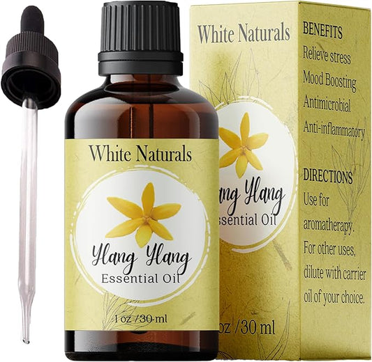 Organic Ylang Ylang Essential Oil - 100% Pure & Natural -Premium Therapeutic Grade with Premium Glass Dropper - Undiluted Natural/Homeopathic Aromatherapy Scented, Great for DIY Soap Making, Massage - Bloomnest