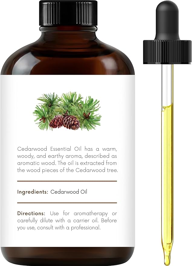 Handcraft Blends Cedarwood Essential Oil – Huge 4 Fl Oz – 100% Pure and Natural – Premium Grade Essential Oil for Diffuser and Aromatherapy, Skin, Massage, Candle and Soap Making Fragrance - Bloomnest