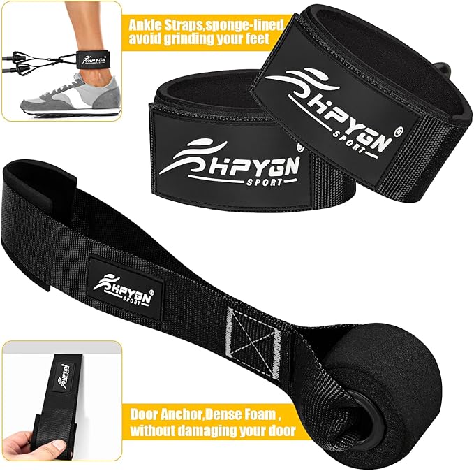 HPYGN Heavy Resistance Bands, 300LBS Exercise Bands for Working Out, Fitness Bands with Handles, Workout Bands for Men, Weight Bands Set for Muscle Training, Strength, Slim, Yoga, Home Gym Equipment - Bloomnest