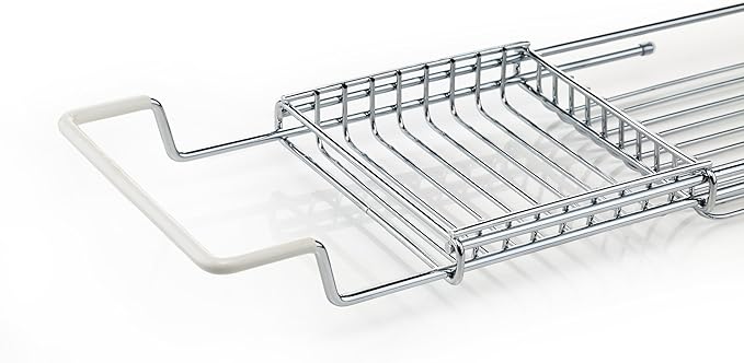 Home Intuition Stainless Steel Expandable Shower Bathtub Tray Over The Clawfoot Tub Bath Caddy - Bloomnest