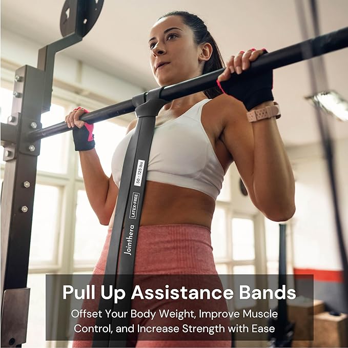 Premium Latex Free Resistance Bands for Working Out - Set of 5 + Carrying Bag | Non Latex Pull Up Loop Workout Bands Resistance for Women and Men | Stretching, Exercise and Muscle Training - Bloomnest