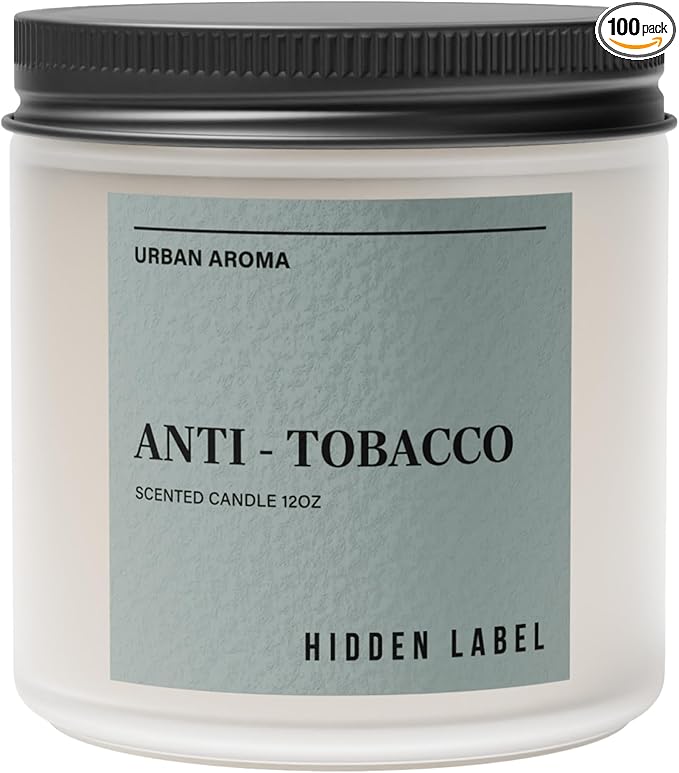 Hidden Label Anti Tobacco Fall Candls, 12oz 2 Wick Non Toxic Candles for Home Scented, Natural Soy Wax Clean Burning Aromatherapy Candle, 70H Long Lasting for Stress Relief & Relaxation Gifts - Bloomnest