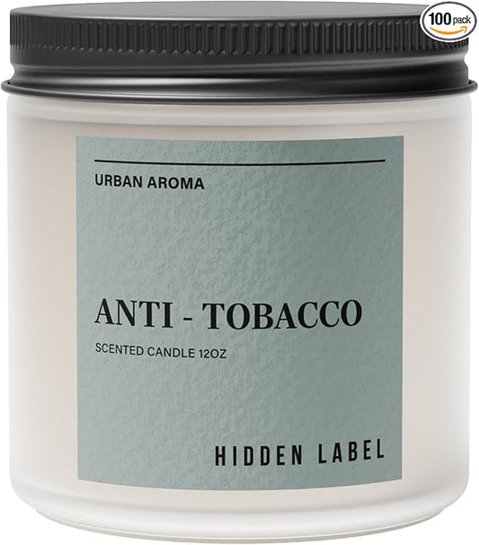 Hidden Label Anti Tobacco Fall Candls, 12oz 2 Wick Non Toxic Candles for Home Scented, Natural Soy Wax Clean Burning Aromatherapy Candle, 70H Long Lasting for Stress Relief & Relaxation Gifts - Bloomnest
