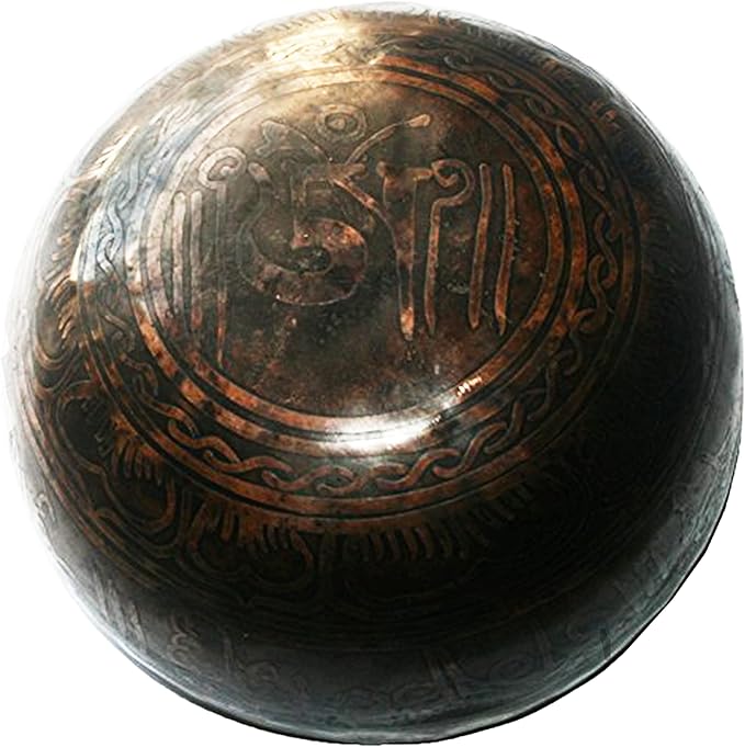 Sacral Chakra Antique Hand Pounded Tibetan Art Healing Singing Bowl [ 405 SB, 5.2 inches Diameter ] - Bloomnest
