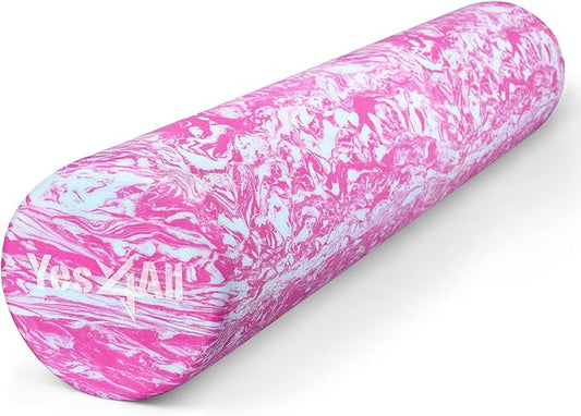 Yes4All EVA Firm Foam Roller for Back - Round Back Roller for Exercise, Yoga & Pilates 12/18/24/36 inch - Bloomnest