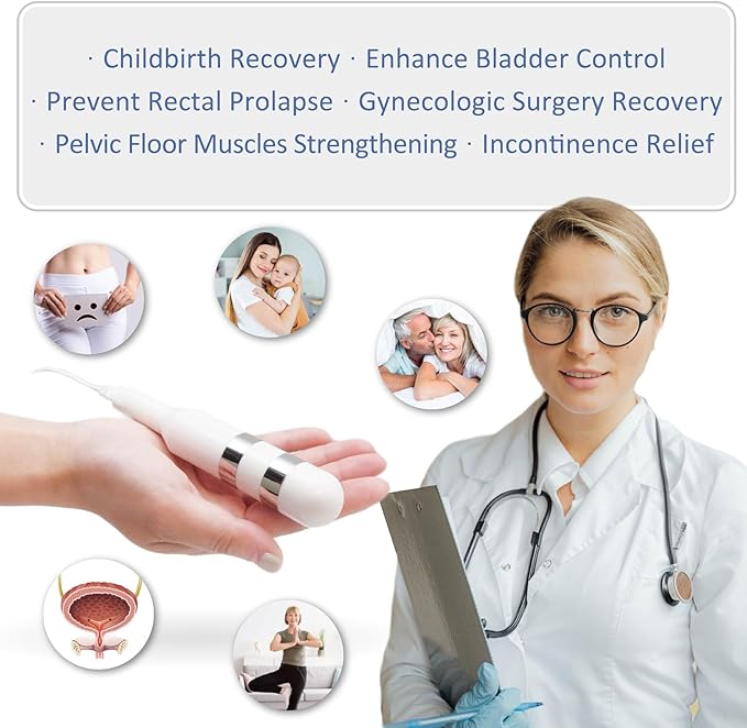 iStim Medical Probe for Pelvic Floor Electrical Muscle Stimulation, Incontinence Relief - Compatible with Incontinence EMS Machine iSTIM