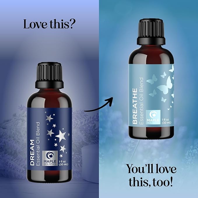 Sleep Essential Oil Blend for Diffuser - Dream Essential Oils for Diffusers Aromatherapy and Relaxation with Clary Sage Ylang-Ylang Roman Chamomile and Lavender for Sleep Time Support (1 Fl Oz) - Bloomnest