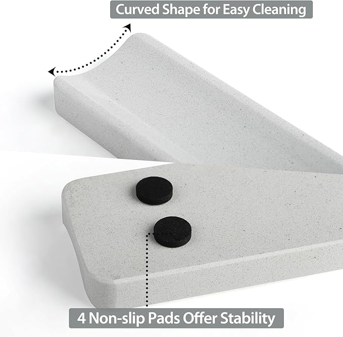 Koville Italian Quarella Engineered Marble Incense Holder, Incense Holders for Sticks, Sturdy Incense Burner Ideal for Meditation and Relaxing, Easy to Clean(Ariete Quarella) - Bloomnest