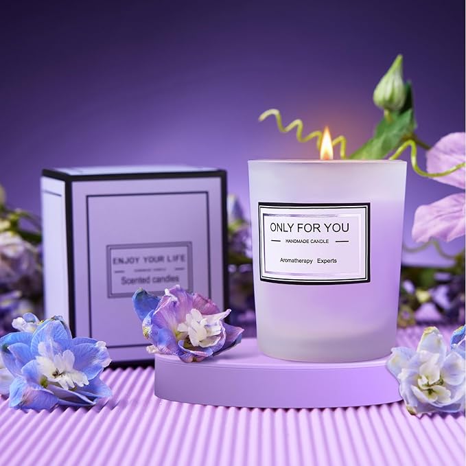Gifts for Women, Mom, Wife, Girlfriend, Sister, Friends, Her - Unique Birthday, Christmas, Valentine's Day, Mothers Day Gifts - Initial Lavender Spa Gift Basket Set (K) - Bloomnest