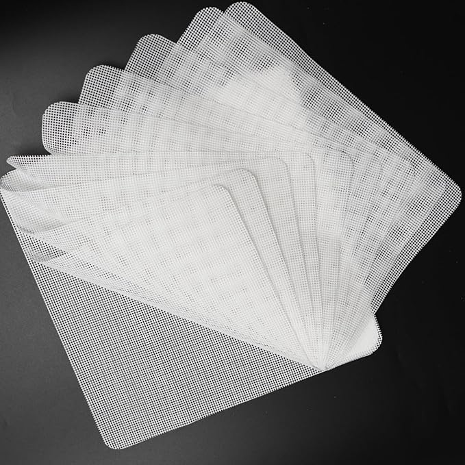 Mesh Silicone Dehydrator Sheets, 15.5x15.5 in 10 Pcs/Sets for Food Dehydrator & Freeze Dryer (15.5x15.5 INCH Mesh Silicone Dehtdrator Sheet) - Bloomnest