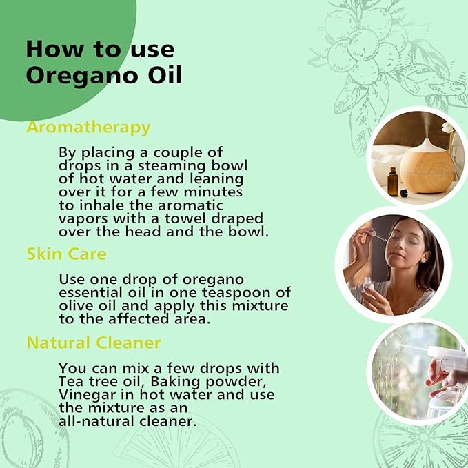 Oregano Essential Oil 1 Oz - 100% Pure & Natural Oregano Oil for Skin, Diffuser, Massage & Aromatherapy - 30ml - Bloomnest