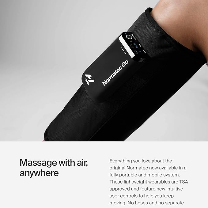 Hyperice Normatec Go Calf - Recovery System with Patented Dynamic Compression Massage Technology - Targeted Relief for Pain and Inflammation - FSA-HSA - Bloomnest