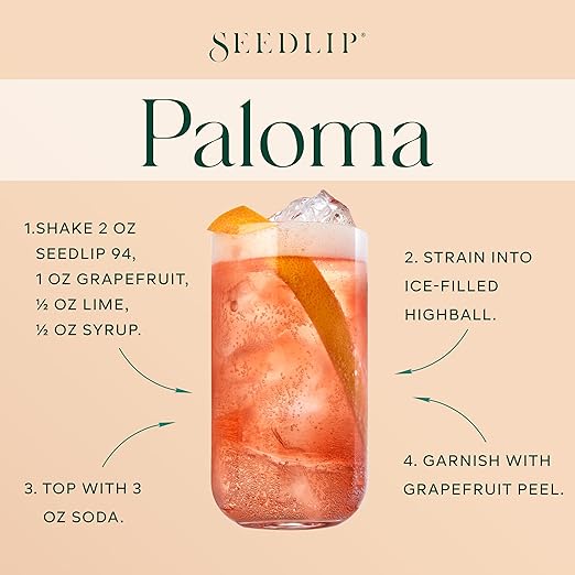 Seedlip Spice 94 – Non-Alcoholic Spirit | Calorie Free, Sugar Free | Spirit Alternative | Non-Alcoholic Cocktails | 23.7 fl oz (700ml) - Bloomnest