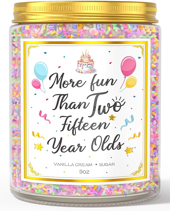 30th Birthday Candles Gifts for Women- 9 oz Happy Birthday Candle with Vanilla Birthday Cake Scent, Gifts for Women & Men, Friendship Ideas - Bloomnest