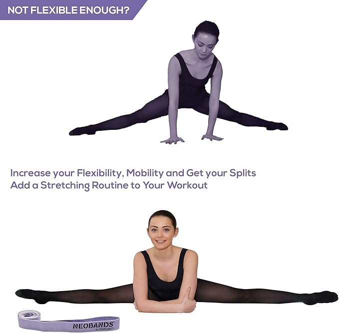 Zenmarkt Ballet Stretch Bands for Flexibility and Strength - Stretch Bands Ideal to Have as Dance Equipment in Every Competition - Suitable for Gymnastics, Cheerleading, and Pilates Training - Bloomnest