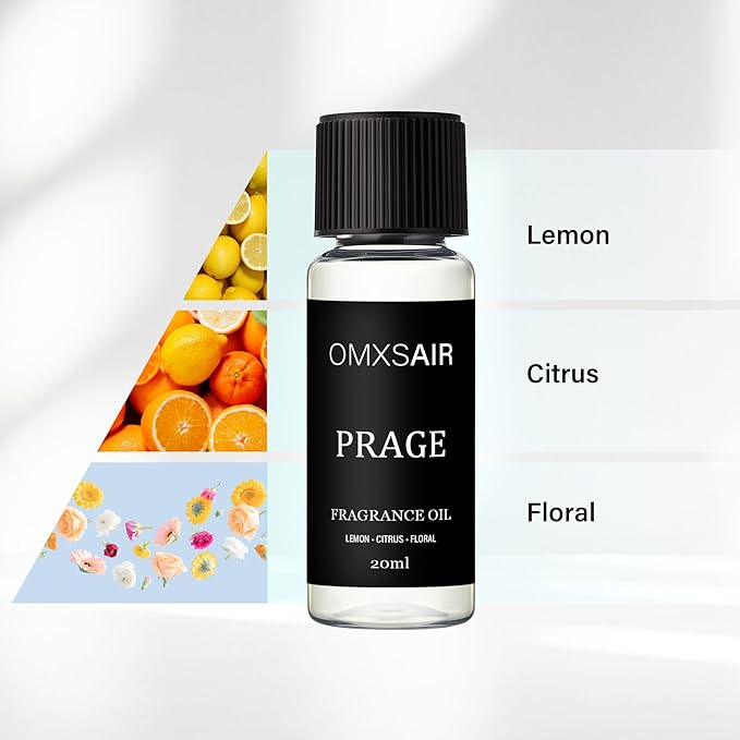 Luxury Hotel Scent Prage Oil Diffuser Refill Kit | Long Lasting Essential Oil for Large Room, HVAC & Car Waterless Fragrance Diffusers| Nanotech Formula| Spa Calming Aromatherapy Oil (20ml/0.7FL oz) - Bloomnest
