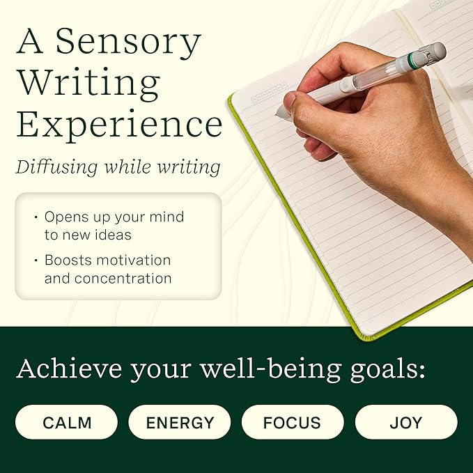 Lifelines Pen Diffuser, in Bloom - 1mm Black Ballpoint Pen with Scented Essential Oil Blends – Aromatherapy Diffuser & Sensory Immersion Diffuse Aroma As You Write - Bloomnest