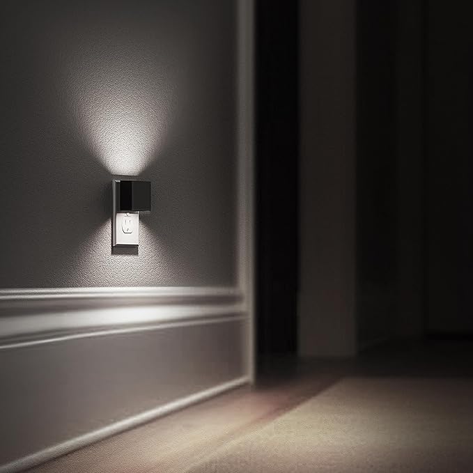 L LOHAS LED Night Light,Night Lights Plug into Wall,[2-Pack] Bright Night Light with Light Sensor,5000K Daylight White,Brightness Adjustable, Modern Nightlight for Bathroom Hallway Kitchen - Bloomnest