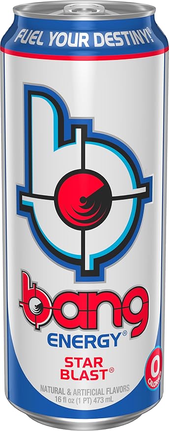 Bang Energy Star Blast, Sugar-Free Energy Drink, 16 Ounce (Pack of 12) - Bloomnest
