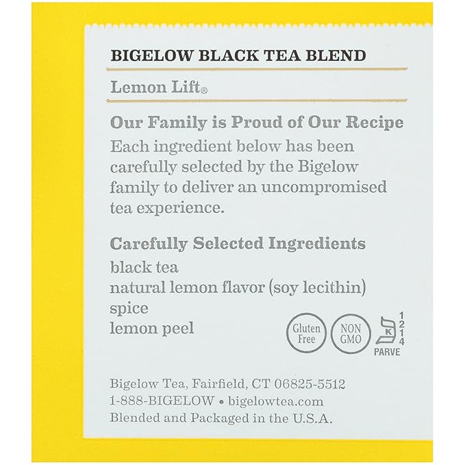 Bigelow Tea Lemon Lift Tea, 6 Count - Bloomnest