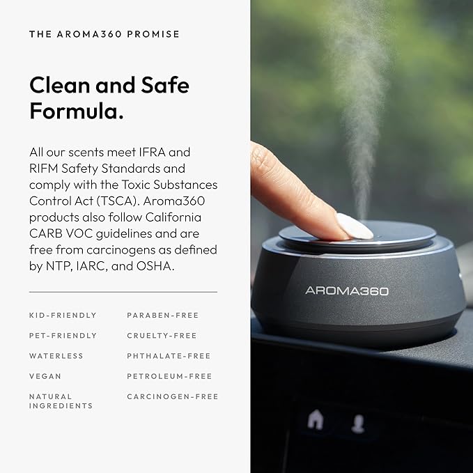 Aroma360 - Smart Car Diffuser Oil - Chandelier - Premium Car Air Freshener Cartridge - Bergamot, Sweet Berry & Oakmoss - Essential Oils - Vegan - Aromatherapy - Trucks, SUVs, RVs & More - Bloomnest