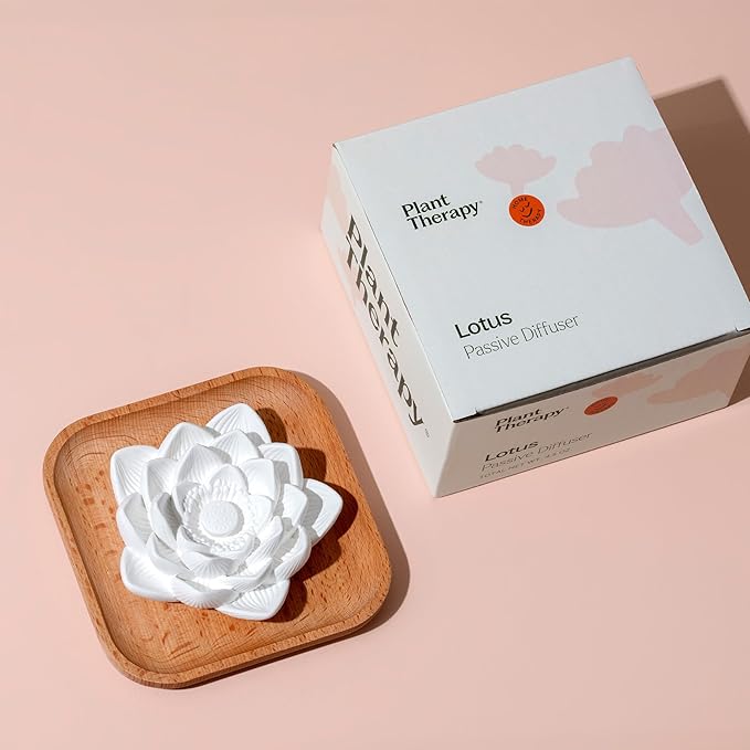 Plant Therapy Passive Lotus Flower Aromatherapy Diffuser - A Chic and Natural Home, Office, and Travel Essential Oil Diffuser - Bloomnest